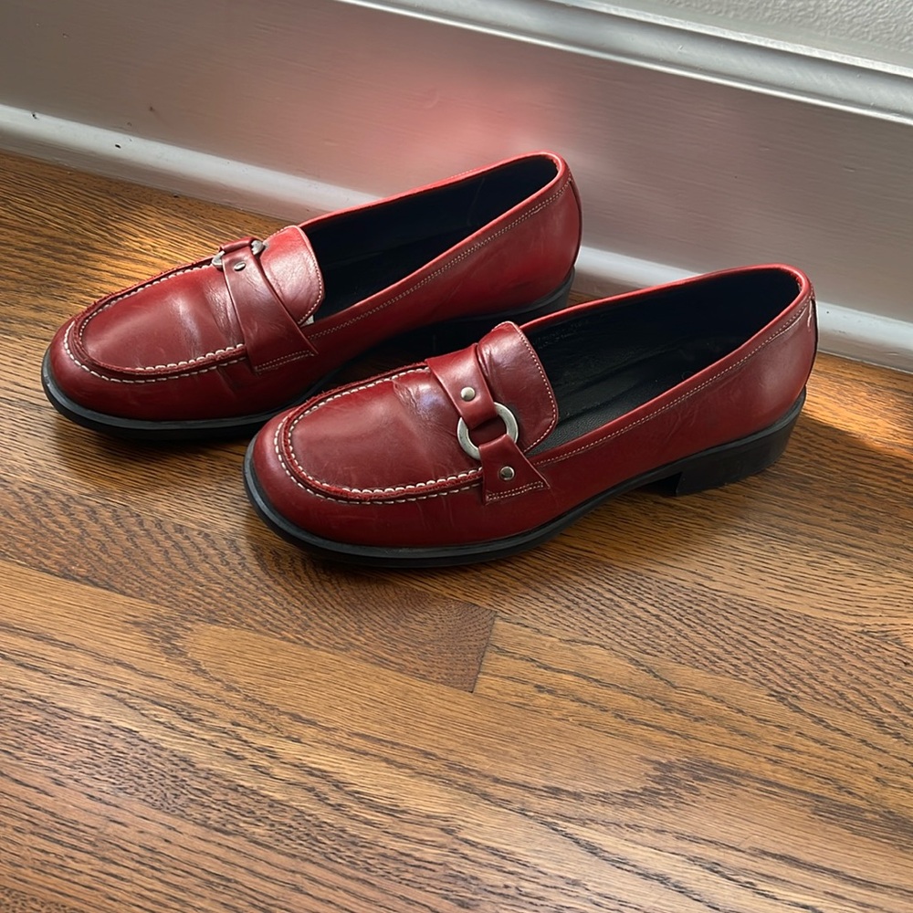 Vintage Burgundy Coach Loafers